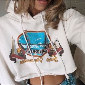 Brandy Melville San Fransisco Cropped Hoodie